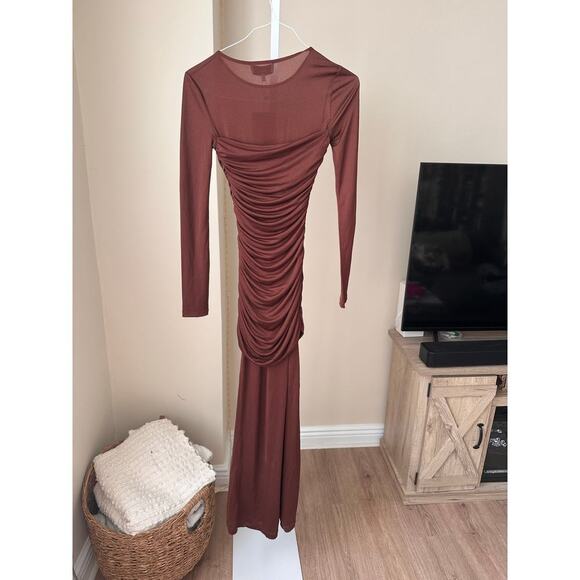 NWD L’Acadamie Alma Dress in Brown size XS - Picture 5 of 7